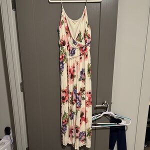 Miami Cream Floral Maxi Jumper